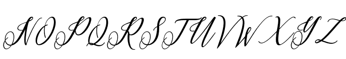 PrincellaBoldSlant-Italic Font UPPERCASE