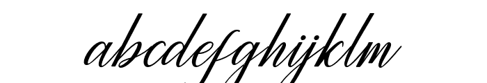 PrincellaBoldSlant-Italic Font LOWERCASE