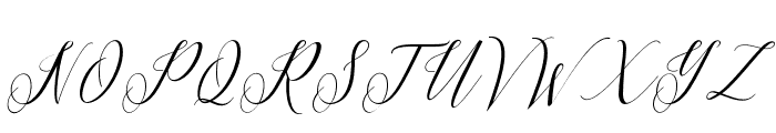 PrincellaSlant-Italic Font UPPERCASE