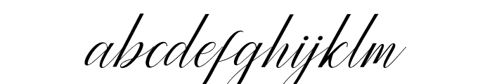 PrincellaSlant-Italic Font LOWERCASE