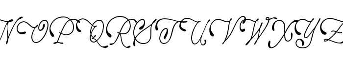 Princess Siena Regular Font UPPERCASE