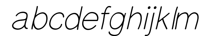 PrinsesstartaLightItalic Font LOWERCASE