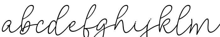 Printed Signature Italic Italic Font LOWERCASE