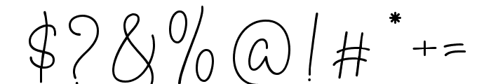 Printed Signature Regular Font OTHER CHARS