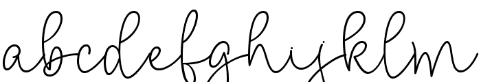 Printed Signature Regular Font LOWERCASE