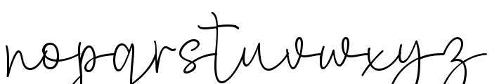 Printed Signature Regular Font LOWERCASE