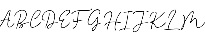 Printed Signature  Thin Italic Font UPPERCASE