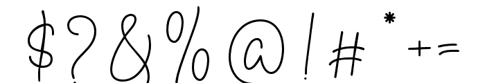 PrintedSignature-Regular Font OTHER CHARS