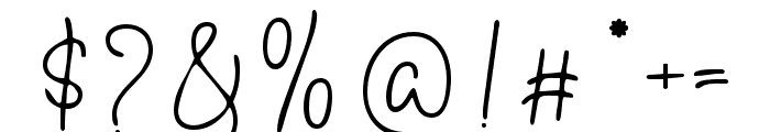 PrintedSignature-Thin Font OTHER CHARS