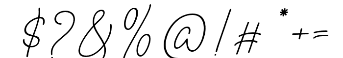 PrintedSignatureItalic-Italic Font OTHER CHARS