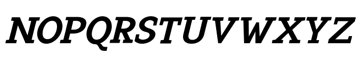 Pristine Pro Slab Bold Slanted Font UPPERCASE