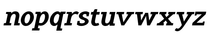 Pristine Pro Slab Bold Slanted Font LOWERCASE