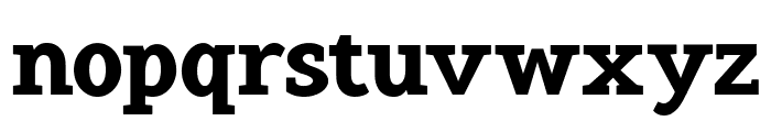Pristine Pro Slab Extra Bold Font LOWERCASE