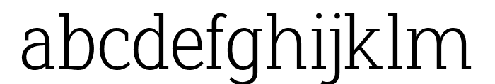 Pristine Pro Slab Light Font LOWERCASE