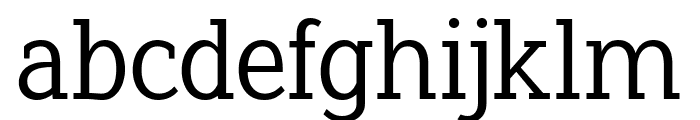 Pristine Pro Slab Regular Font LOWERCASE