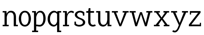 Pristine Pro Slab Regular Font LOWERCASE