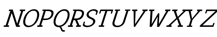 Pristine Pro Slab Slanted Font UPPERCASE