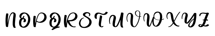 Pristine Font UPPERCASE