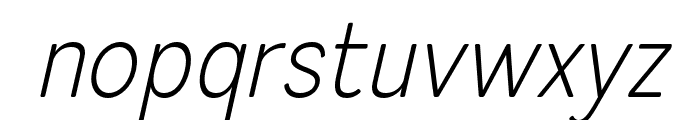 ProSotan-ExtraLightItalic Font LOWERCASE