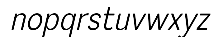 ProSotan-LightItalic Font LOWERCASE
