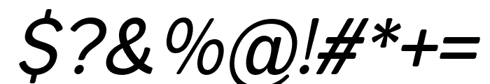 ProSotan-MediumItalic Font OTHER CHARS