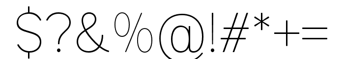 ProSotan-Thin Font OTHER CHARS