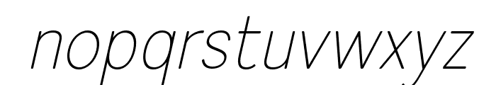 ProSotan-ThinItalic Font LOWERCASE