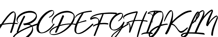 Procreate Signature Font UPPERCASE
