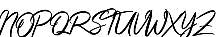 Procreate Signature Font UPPERCASE