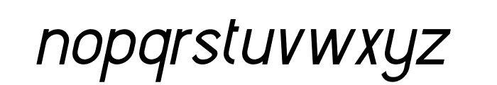 Profote Italic Font LOWERCASE