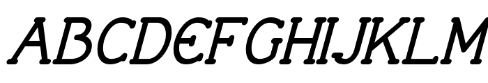 Progue-BlackItalic Font UPPERCASE