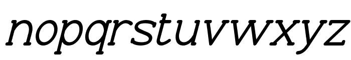 Progue-BoldItalic Font LOWERCASE