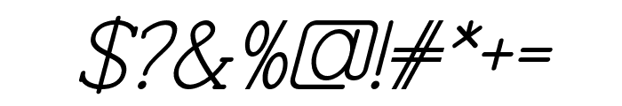 Progue-Italic Font OTHER CHARS