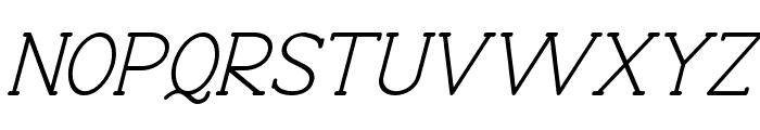 Progue-Italic Font UPPERCASE
