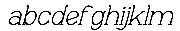 Progue-Italic Font LOWERCASE