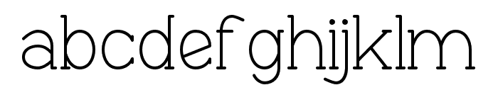 Progue-Light Font LOWERCASE