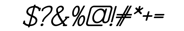 Progue Medium Italic Font OTHER CHARS