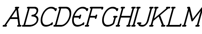 Progue Medium Italic Font UPPERCASE
