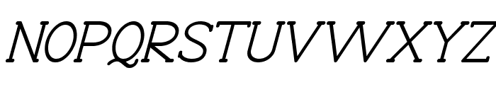 Progue Medium Italic Font UPPERCASE