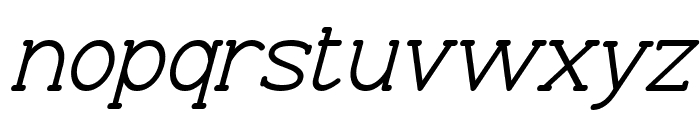 Progue Medium Italic Font LOWERCASE