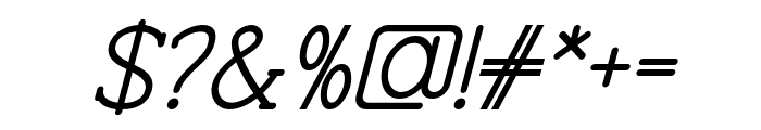 Progue-MediumItalic Font OTHER CHARS