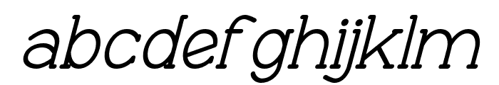 Progue-MediumItalic Font LOWERCASE