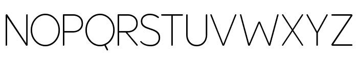 Prolosure Rounded Thin Font UPPERCASE