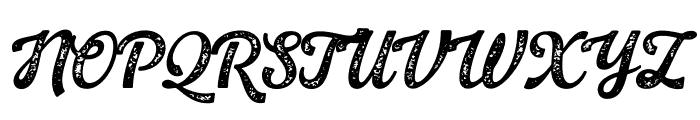 Proper Tavern Script Stamp Font UPPERCASE