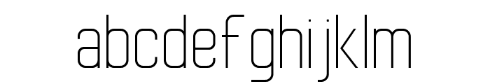 Protique Thin Font LOWERCASE