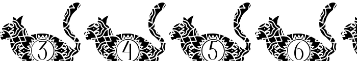Proud Cat Mandala Monogram Font OTHER CHARS