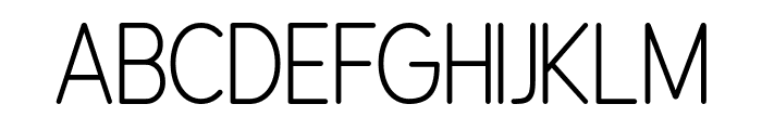 Proxicated Rounded Light Font UPPERCASE