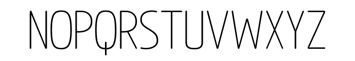 Prozephyr Rounded Thin Font LOWERCASE