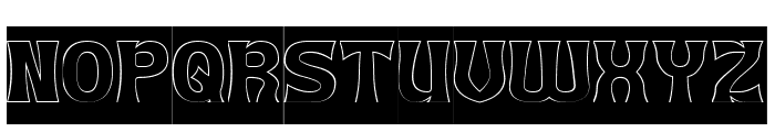 Psychedelia Energy-Hollow-Inver Font UPPERCASE