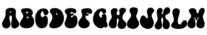 Psychedelic Bubble Regular Font UPPERCASE